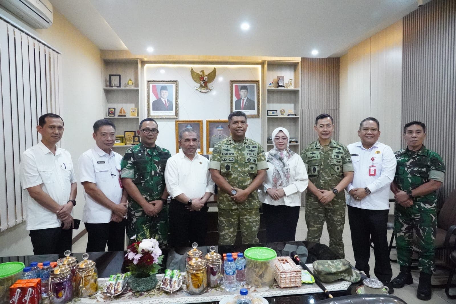 Silaturahmi Danrem 031/Wira Bima ke Kakanwil BPN Provinsi Riau, Wujudkan Sinergi yang Semakin Solid Antar Instansi