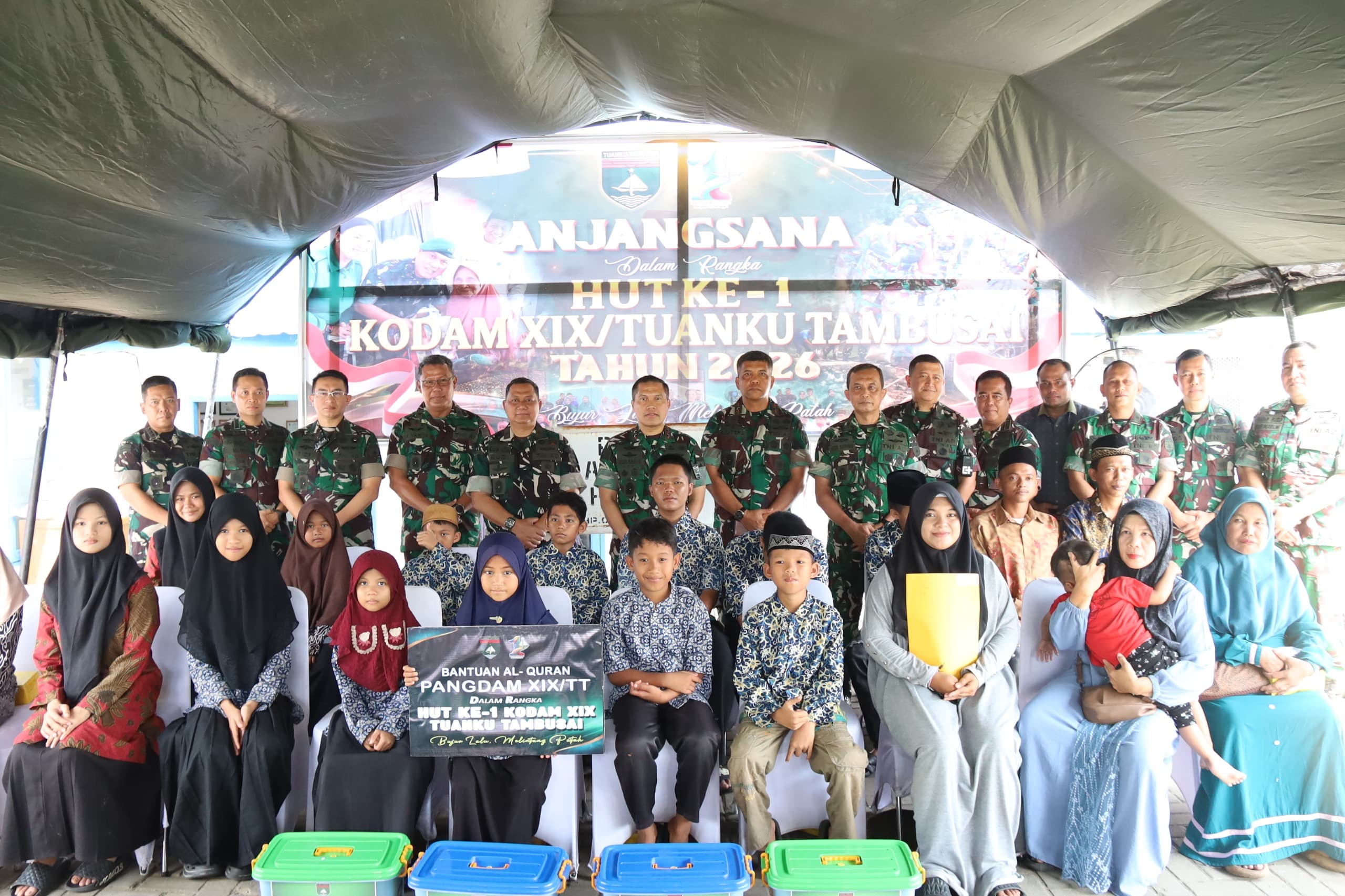 Pangdam XIX Tuanku Tambusai Kunjungi Panti Asuhan Hikmah, Salurkan Bantuan dan Harapan