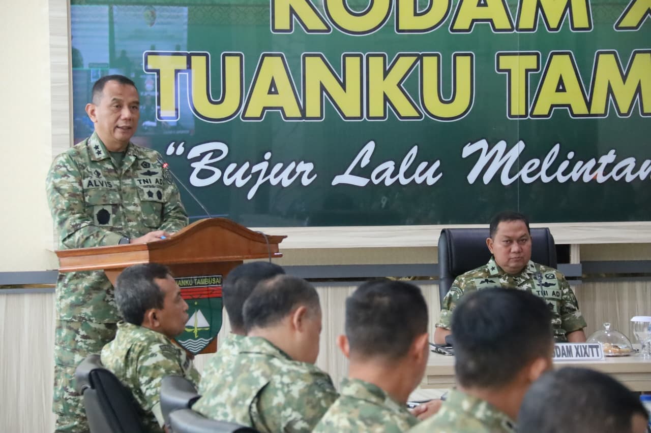 Kodam XIX Tuanku Tambusai Terima Tim Audit Itjen TNI, Efektivitas dan Akuntabilitas Jadi Fokus Utama
