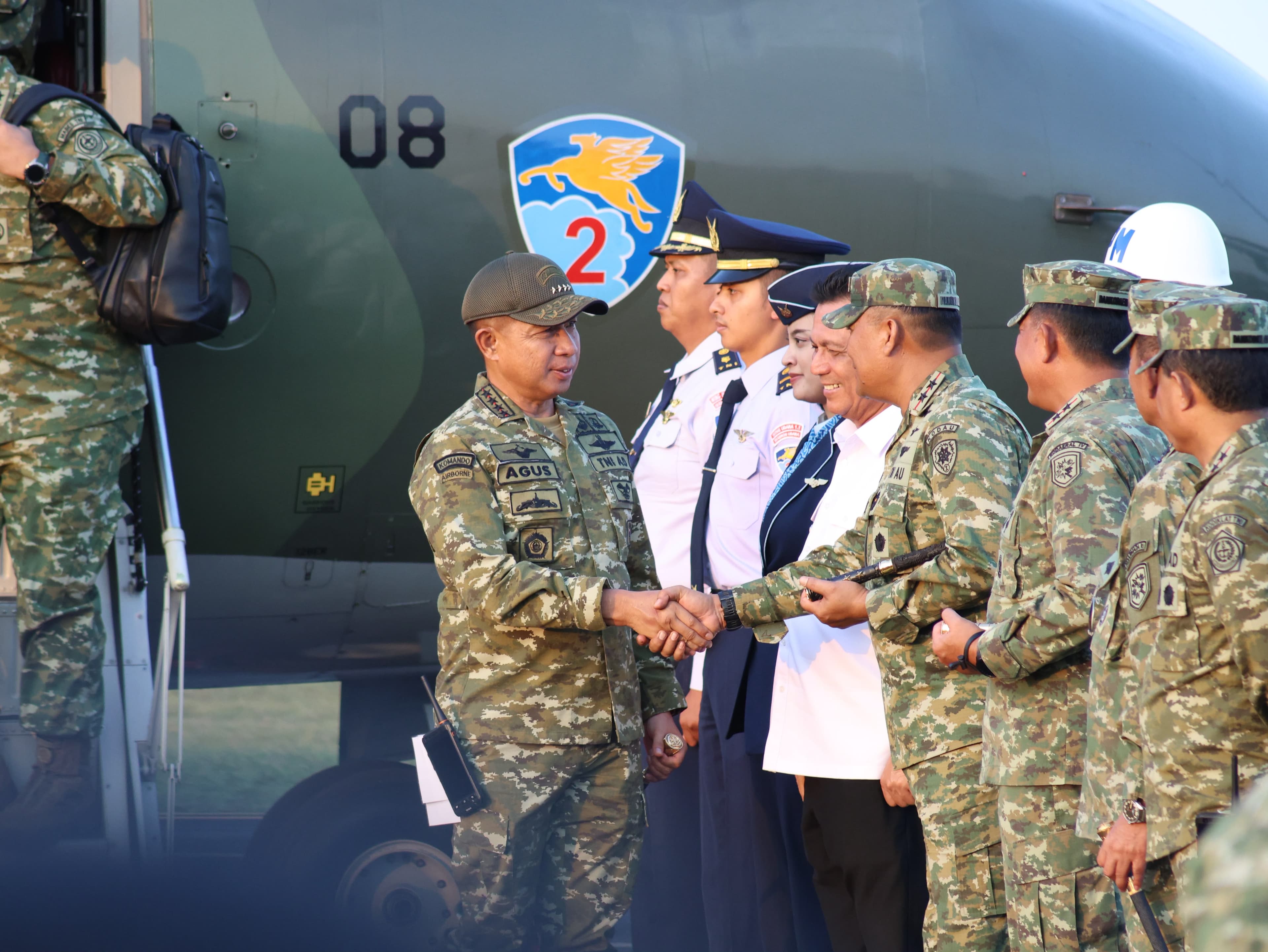 Kodam XIX Tuanku Tambusai Sambut Panglima TNI di Batam, Lanjut Tinjau Kesiapan Latihan Terintegrasi TNI 2026