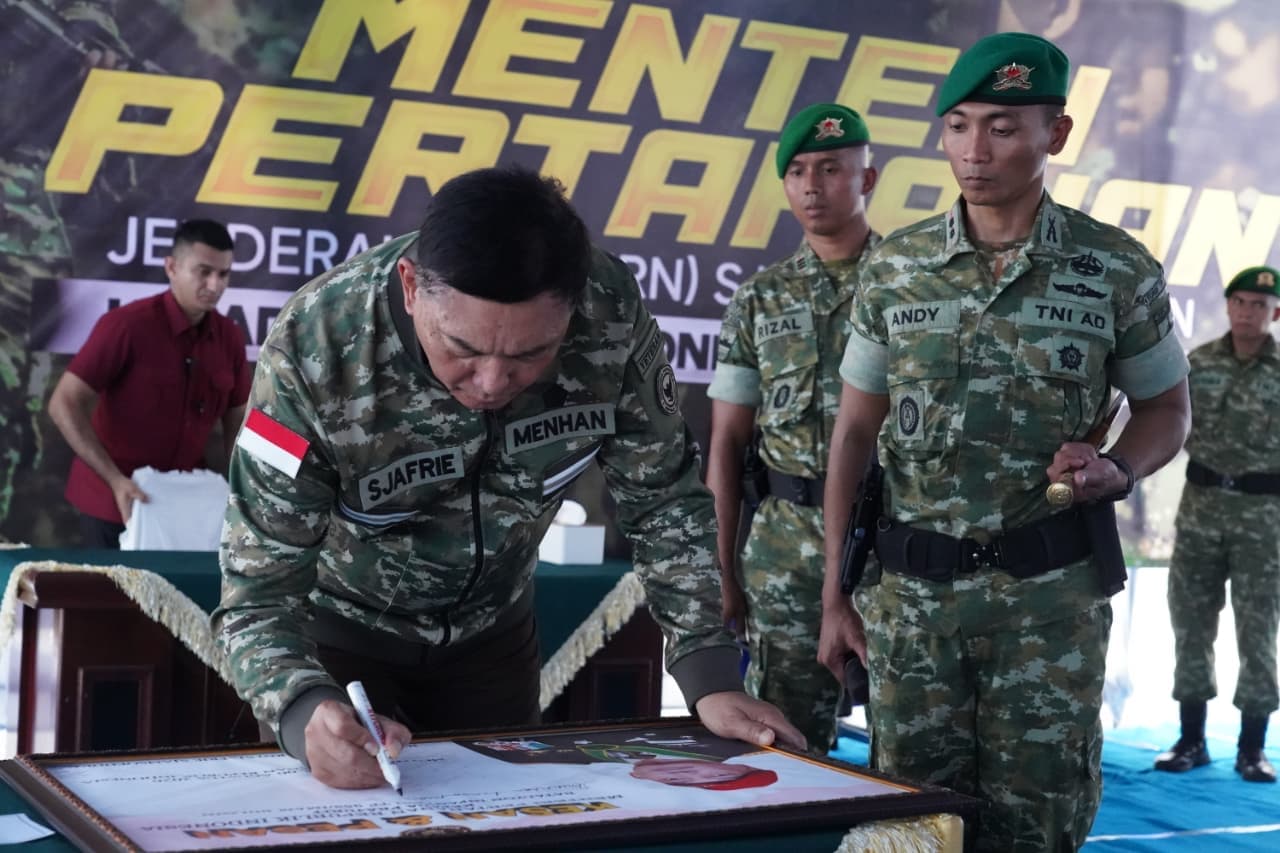 Menhan RI Beri Arahan Prajurit Yonif TP 952/Imam Bulqin, Kodam XIX Tuanku Tambusai Percepat Penguatan Satuan