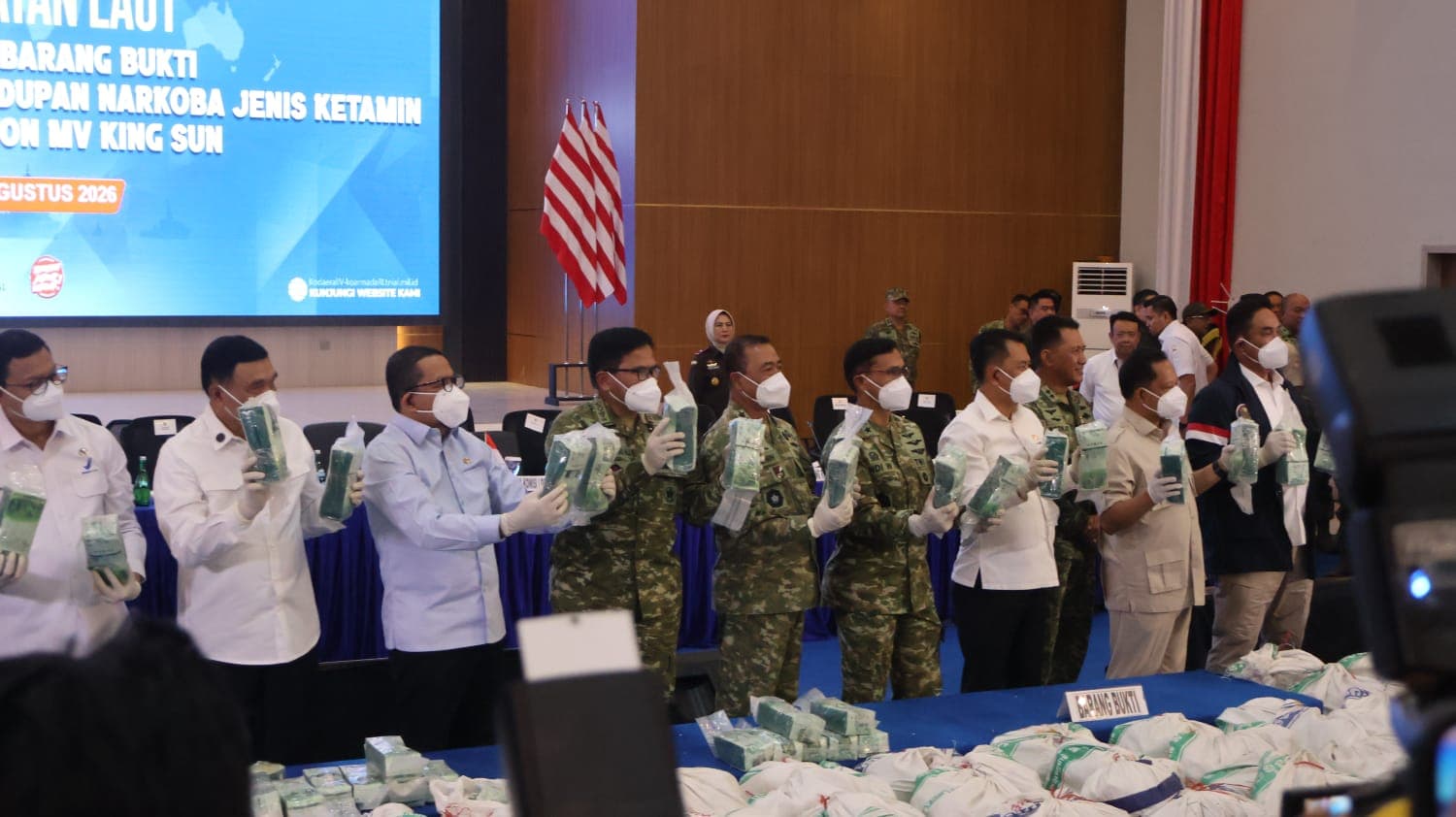 Ketamin 1,3 Ton Gagal Masuk Indonesia, Pangdam XIX Tuanku Tambusai Hadir di Batam B